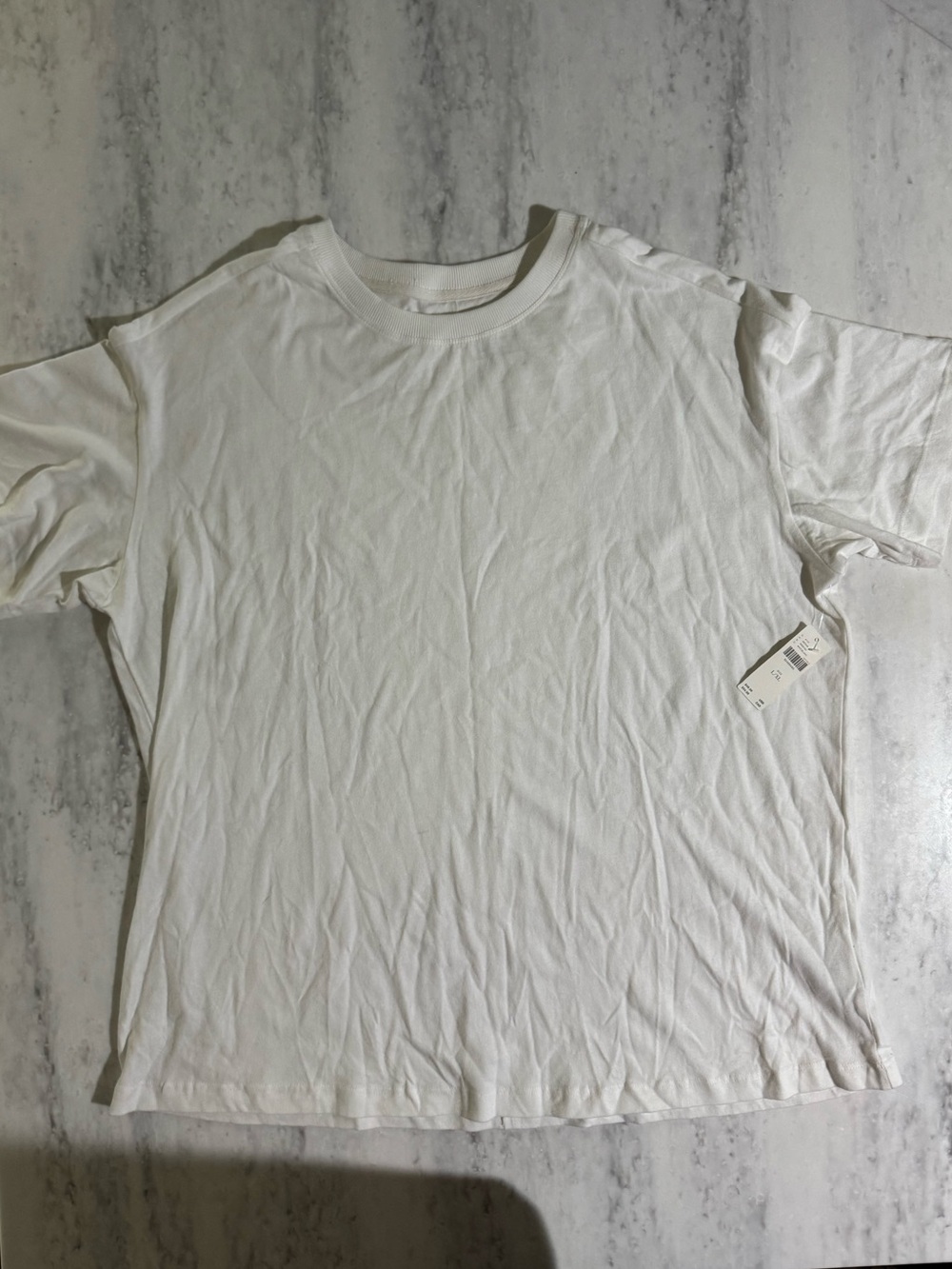 NWT Anthropologie Pilcro Classic Cotton Minimalist Baggy Tee Shirt L/XL